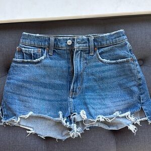 Abercrombie Curve Love Jean Short Size 4, worn twice